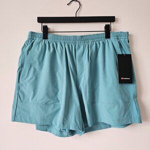 NWT LULULEMON TDLT Blue Teal Bowline Shorts 5" Linerless Men's XXL